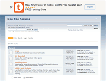 Tablet Screenshot of forums.dee-nee.com